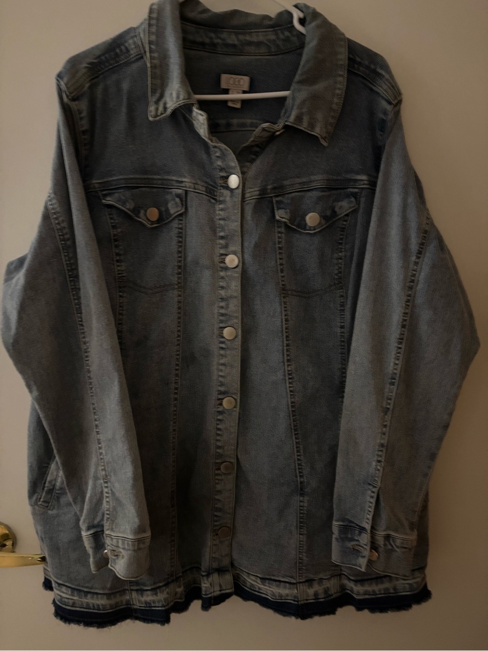 Classic Button-Front Denim Jacket,